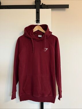 Gymshark Burgundy Hooded Sweatshirt